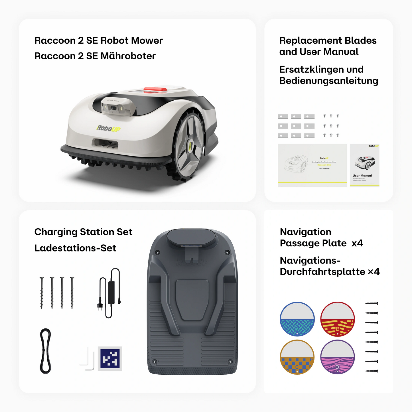 RoboUP Raccoon 2 SE Robot Lawn Mower
