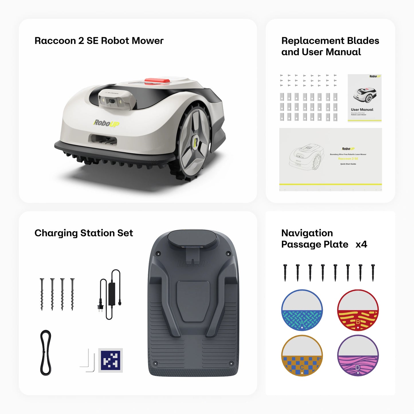 RoboUP Raccoon 2 SE Robot Lawn Mower