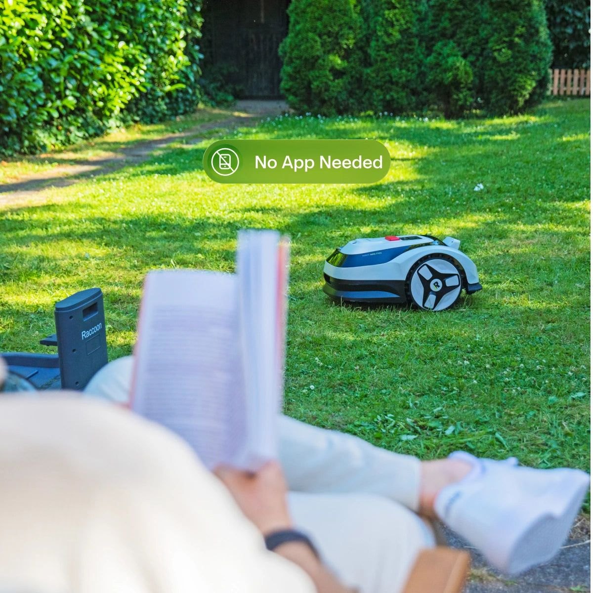 Appstyrning RoboUP robotgräsklippare i smartphone