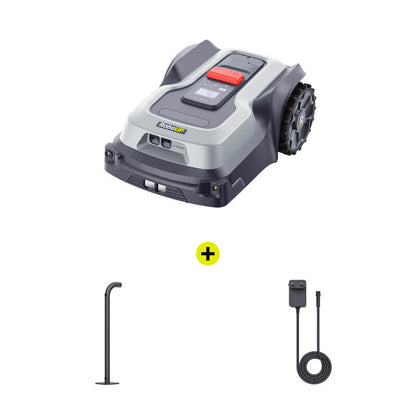 RoboUP TM01 T1200 Pro Robot Mower+RTK Wall Mounting Rod+RTK Base Station Adapter