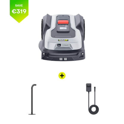 RoboUP TM01 T600 Robot Mower+RTK Wall Mounting Rod+RTK Base Station Adapter